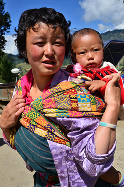 Einheimische in Bhutan