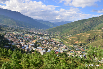 Thimphu Aussicht auf Stadt