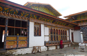 Jambey Lhakhang Tempel Innenhof