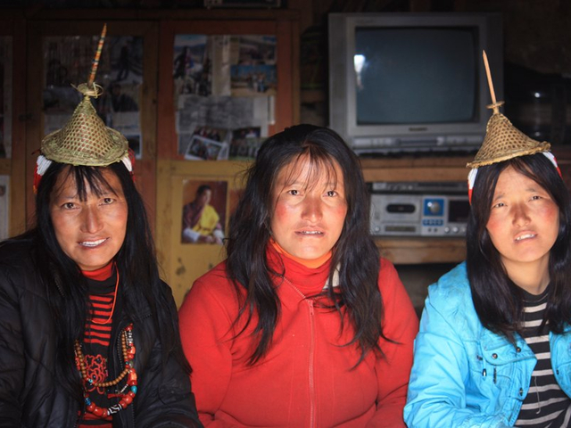Laya Frauen Bhutan 