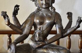 Gottheit Figur Indien