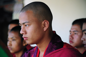Mönche im Thang Tal