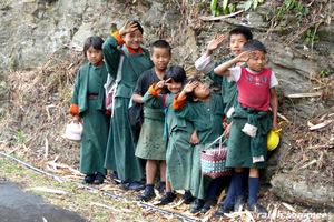 Schulkinder Bhutan