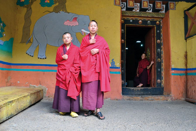 Novizinnen in Bhutan