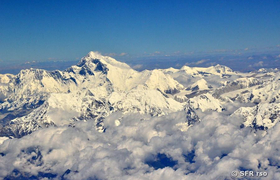 Flug über Himalaya