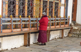 Jambey Lhakhang Tempel betender Mönch