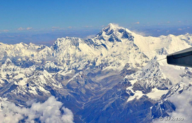 Flug über den Himalaya